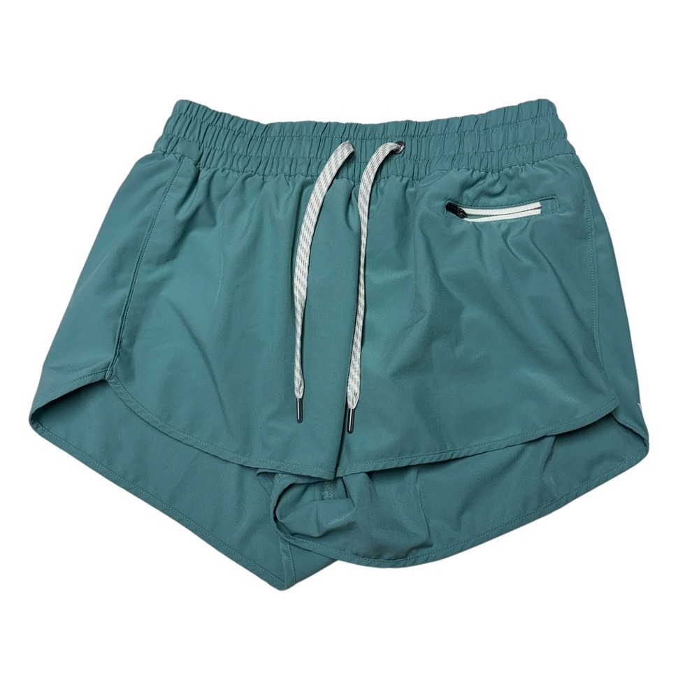 VUORI Clementine 2.0 Short 4" Teal Blue Green Running Athletic Women S 25X4